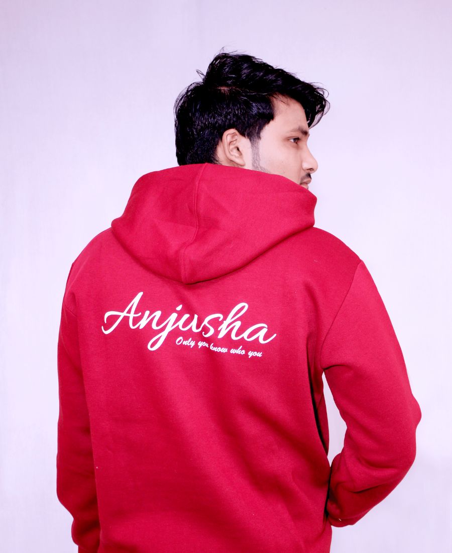 Red Anjusha Unisex Hoodie for Men and Women